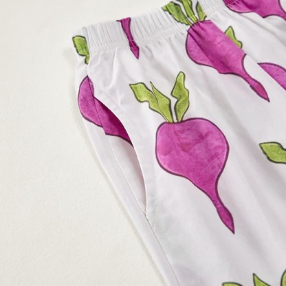 Baby Toddler Beetroot Print 2-piece Sleeveless Set - image 8