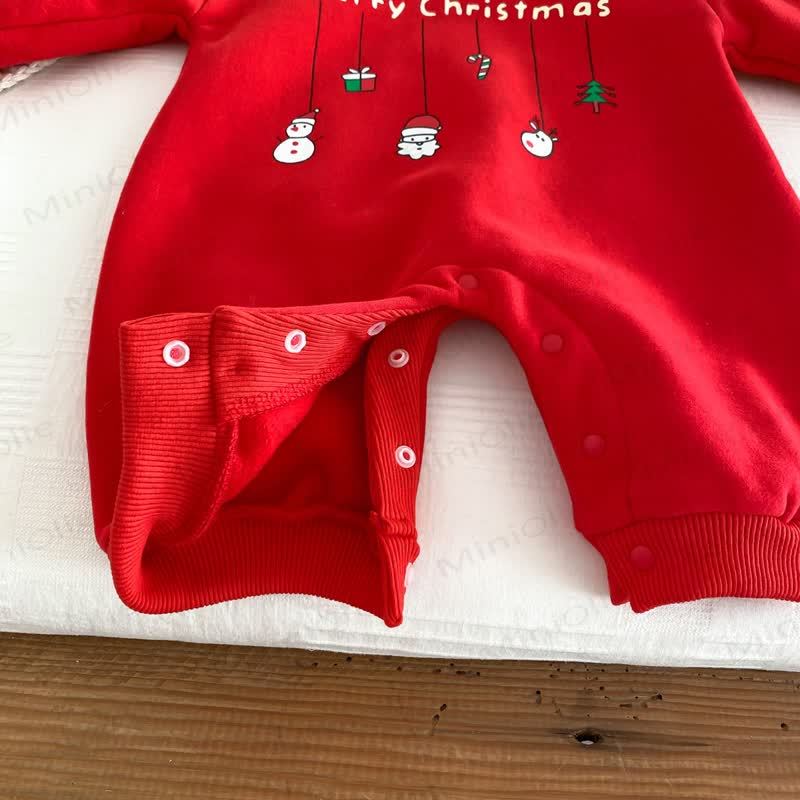 MERRY CHRISTMAS Baby Hooded Romper - image 24