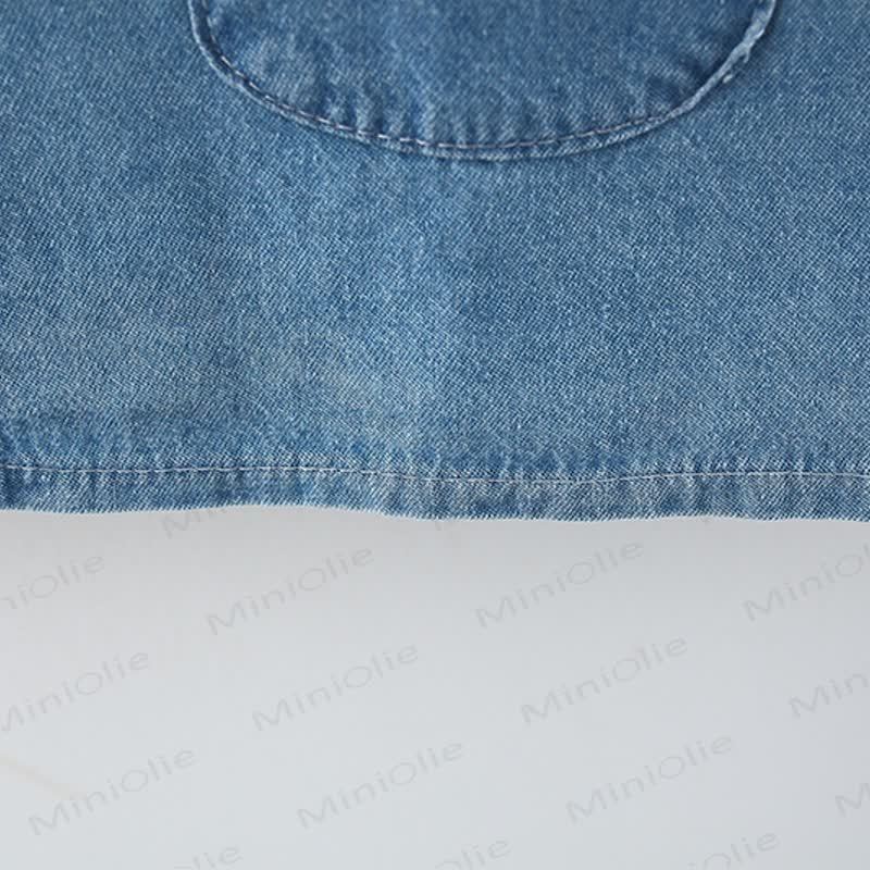 Baby Big Bow Denim Sweet Dress - image 9