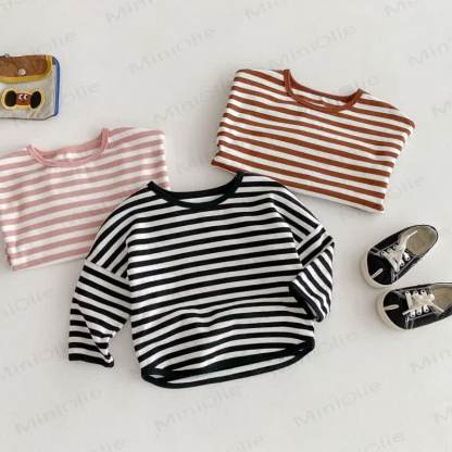 Toddler Striped Base Layer Casual T-Shirt - image 17