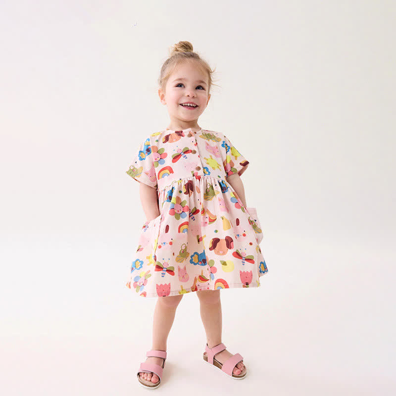 Toddler Kid Fruit Unicorn Animal Dress - image 2
