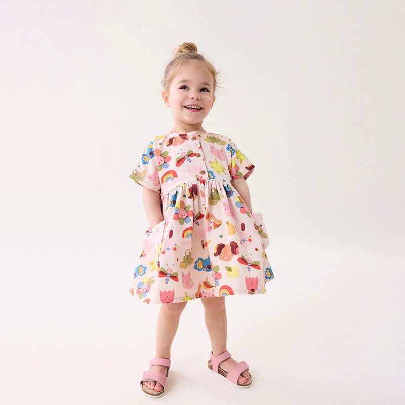 Toddler Kid Fruit Unicorn Animal Dress - image 2