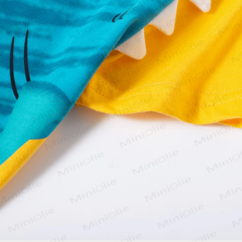 Kid Boy Cartoon Shark Printed T-Shirt - image 7