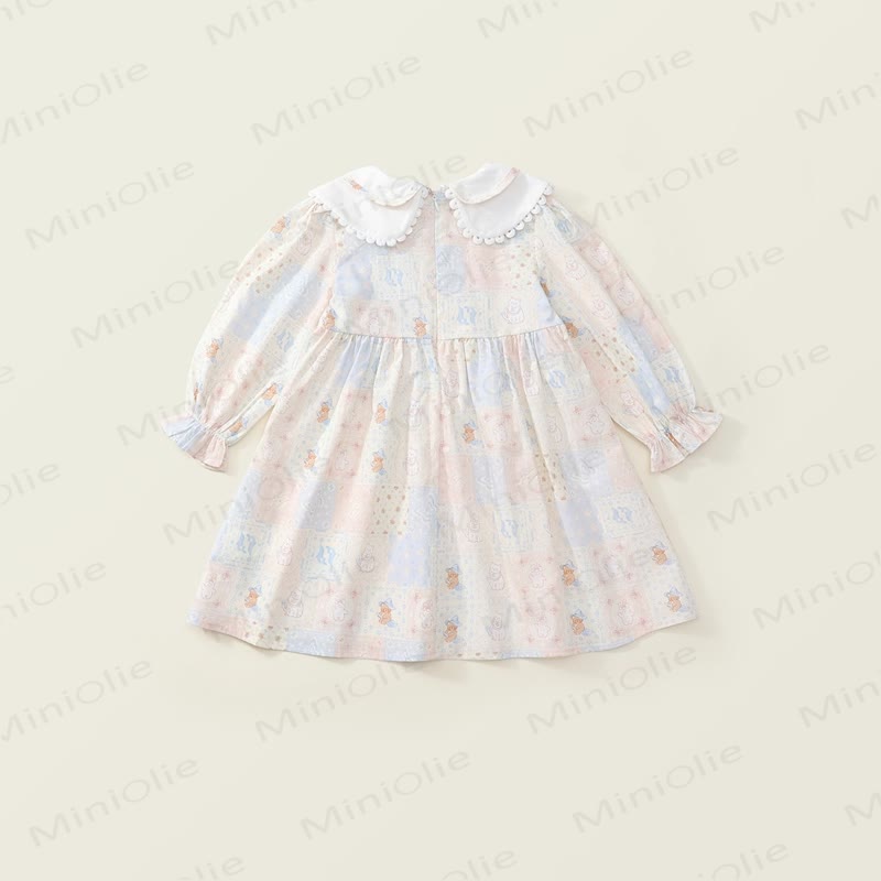 Toddler Lovely Animal Cat Plaid Dress - image 3