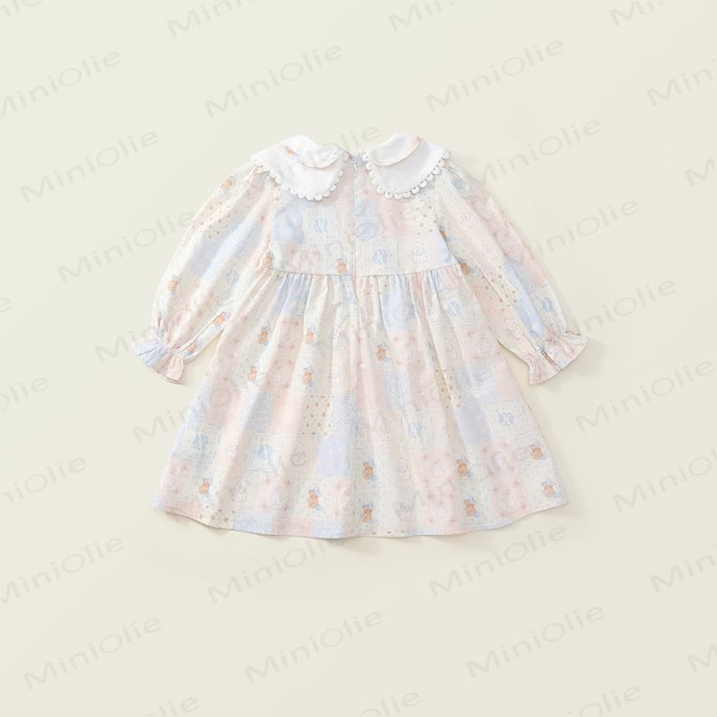 Toddler Lovely Animal Cat Plaid Dress - image 3