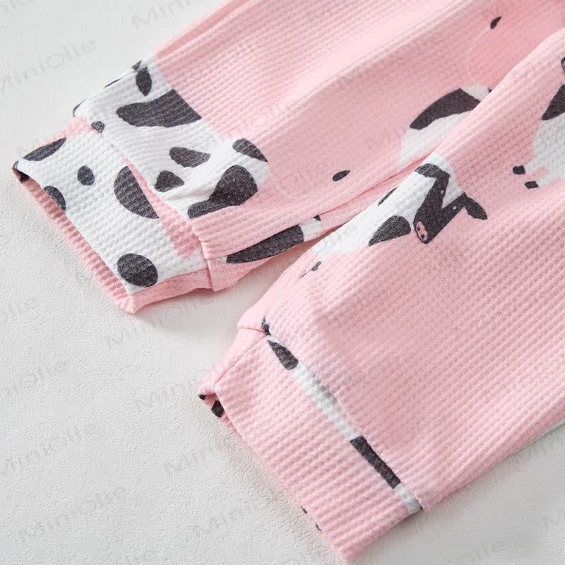 Baby Pink Cow Waffle 2-piece Set - image 7