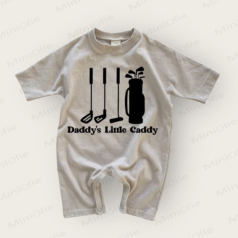 DADDY'S LITTLE CADDY Baby Grey Romper - Warm Grey - 18-24M - image 1