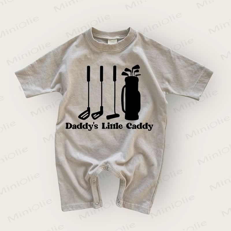 DADDY'S LITTLE CADDY Baby Grey Romper - Warm Grey - 18-24M - image 1