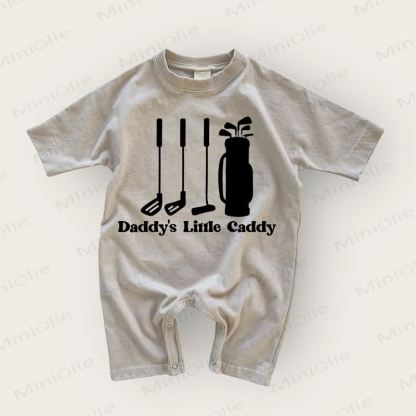 DADDY'S LITTLE CADDY Baby Grey Romper - Warm Grey - 18-24M - image 1