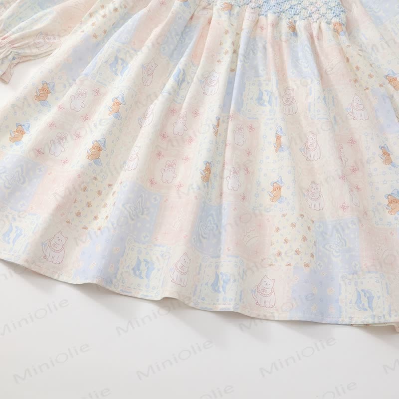 Toddler Lovely Animal Cat Plaid Dress - image 10