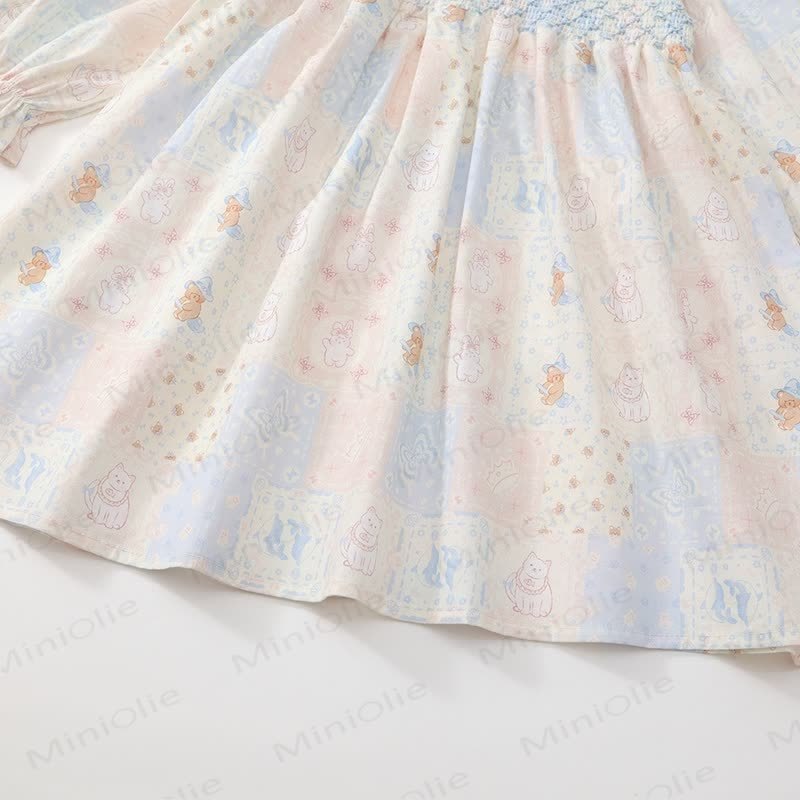 Toddler Lovely Animal Cat Plaid Dress - image 10