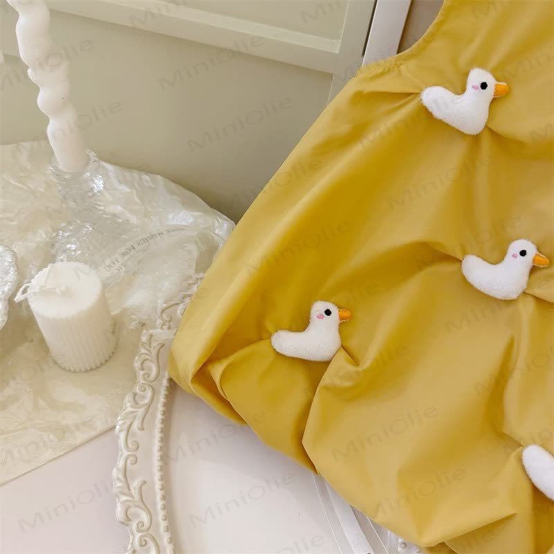 Toddler 3D Duck Yellow Sleeveless Dress - image 5