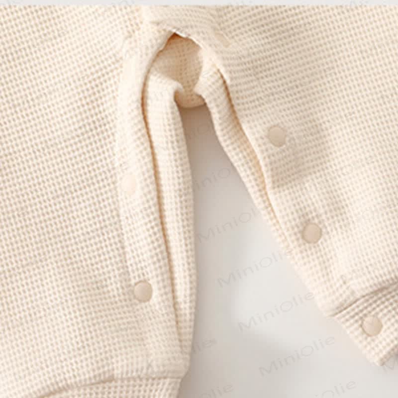 Baby Mushroom Patch Waffle Romper - image 9