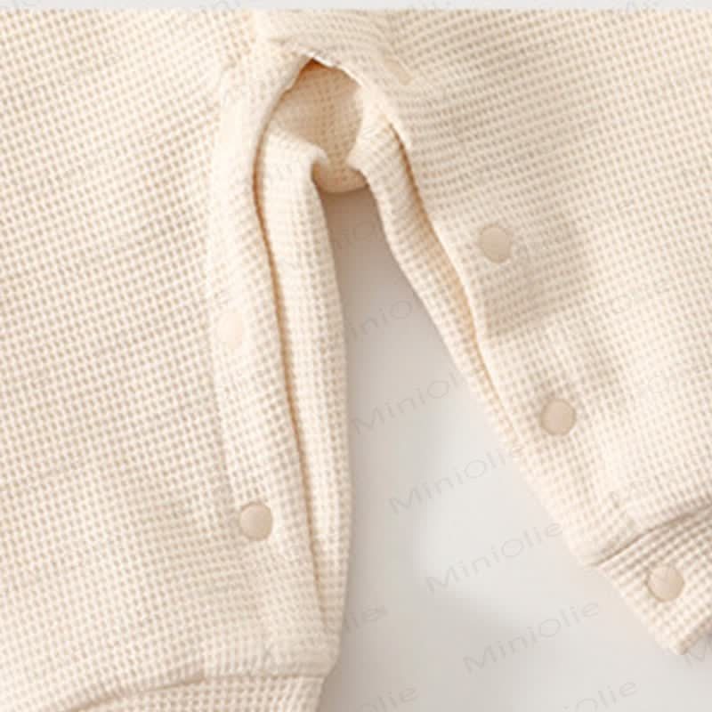 Baby Mushroom Patch Waffle Romper - image 9