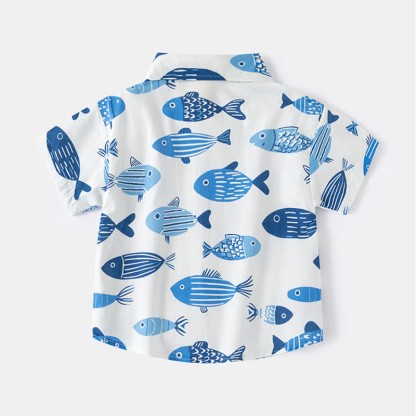Kid Boy Cartoon Printed Shirt Top - image 6