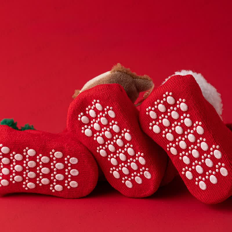 Baby Toddler Fleece Lined Christmas Socks - image 13