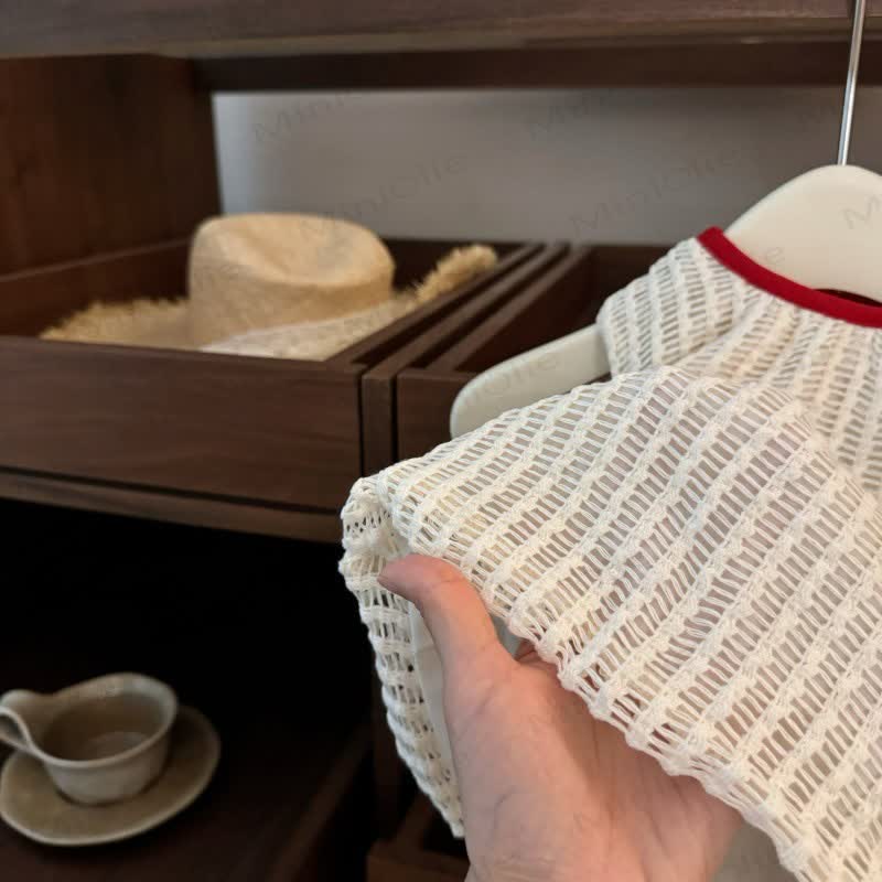 Toddler Girls Crochet Knit Floral Vest and Pants Set - image 4