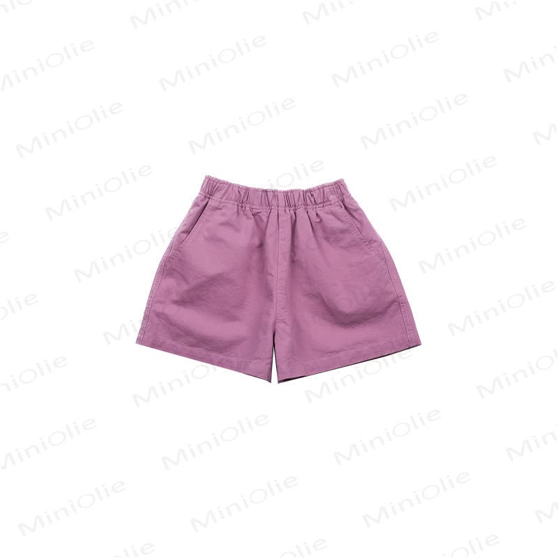 Kid Girl Solid Color Shorts  - image 10