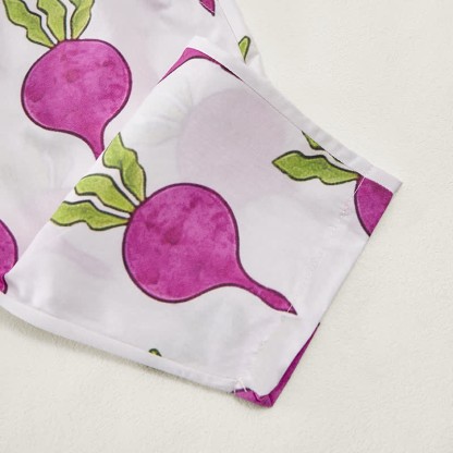 Baby Toddler Beetroot Print 2-piece Sleeveless Set - image 9