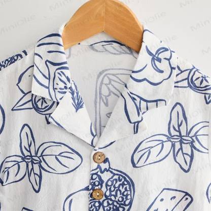 Baby Toddler Boys Lemon Shirt and Shorts 2-piece Set - image 4