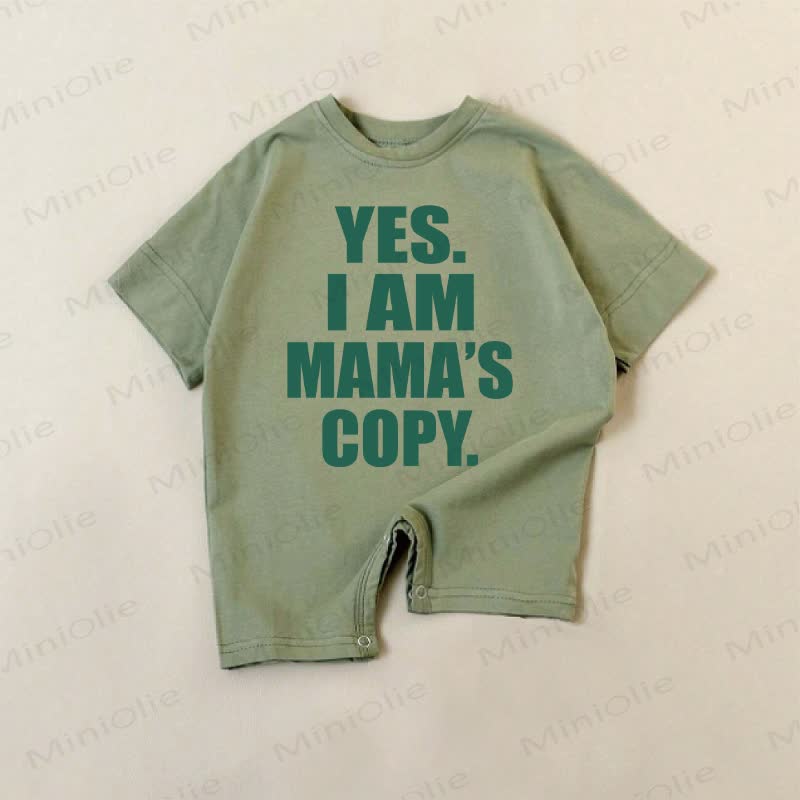 YES. I AM MAMA'S COPY. Baby Green Romper - Green - 18-24M - image 1