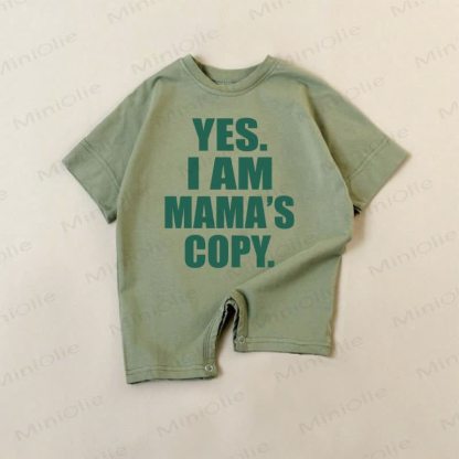 YES. I AM MAMA'S COPY. Baby Green Romper - Green - 18-24M - image 1