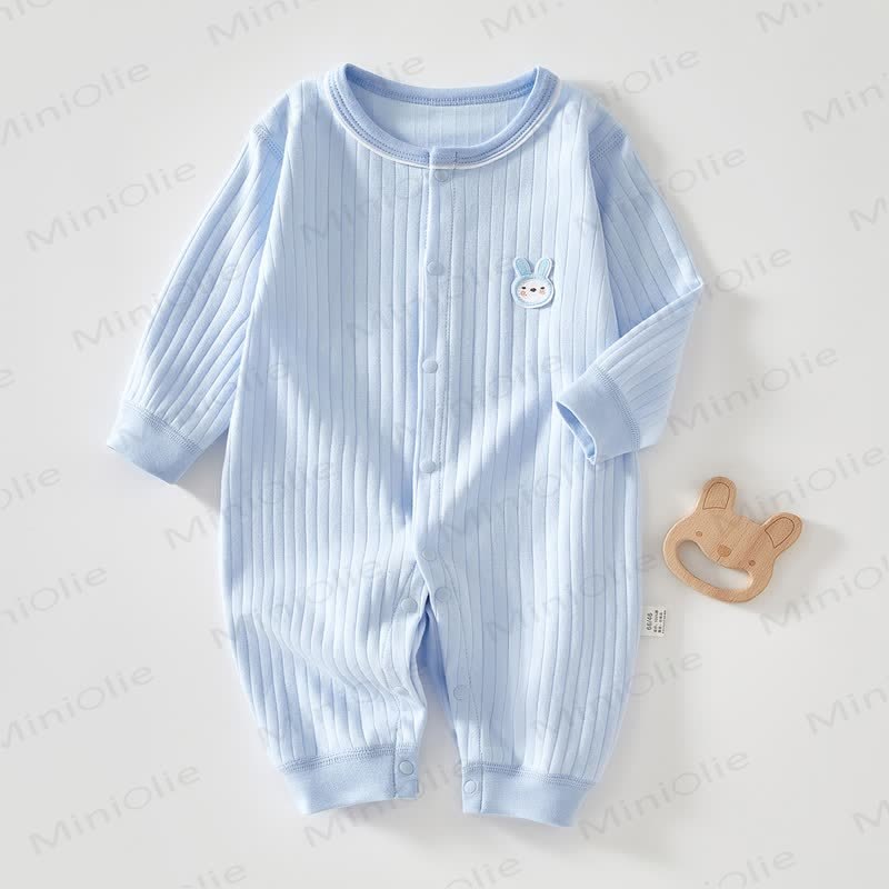  Baby Cartoon Bunny Newborn Romper - Blue - 18-24M - image 3