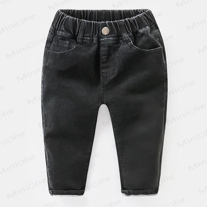 Toddler Kid Boy Denim Pants - Black Fleece - 10Y - image 6