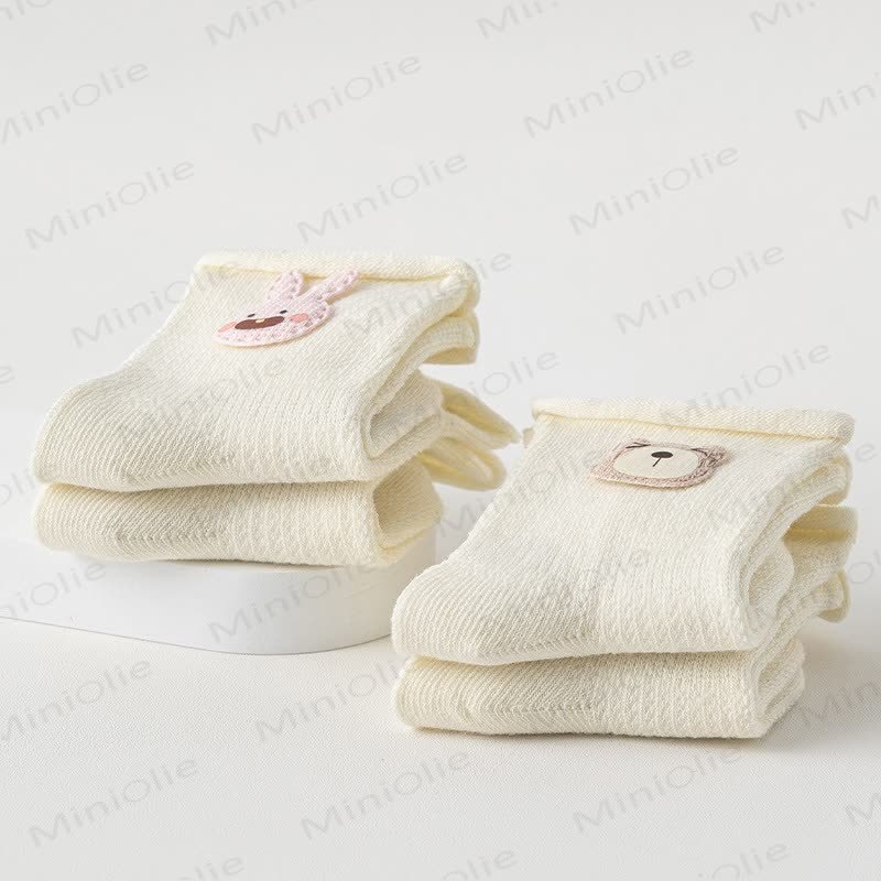 Baby Ice Cream Elephant Bunny Bear Socks - image 3