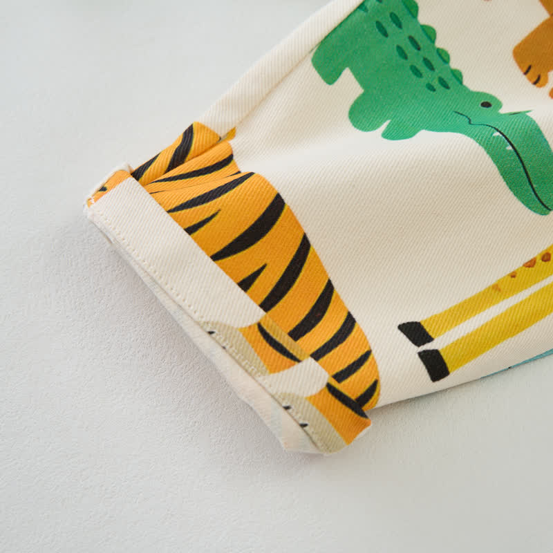 Baby Toddler Animals Print Overalls - image 6