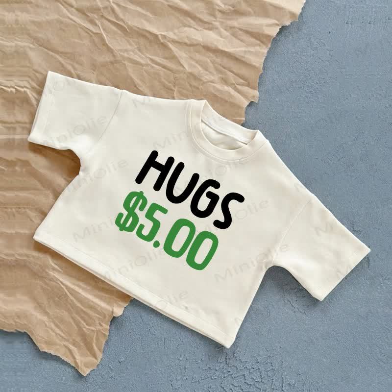 HUGS $5.00 Baby T-Shirt - White - 2-3T - image 1