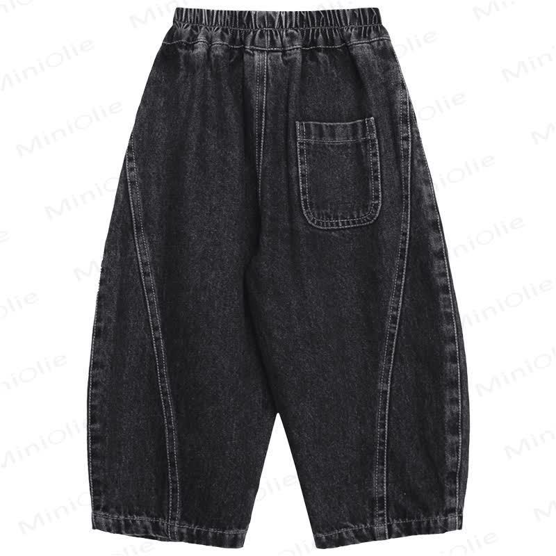 Toddler Boys Black Denim Pants - Black - 10Y - image 8