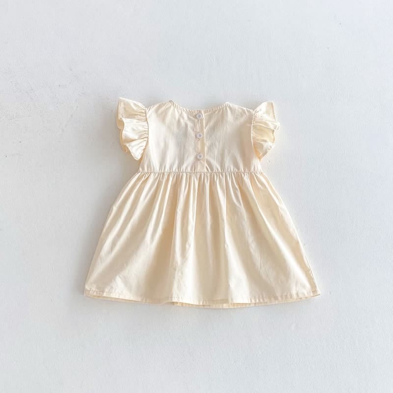 Toddler Embroidered Strawberry Ruffle Sleeves Dress - image 30