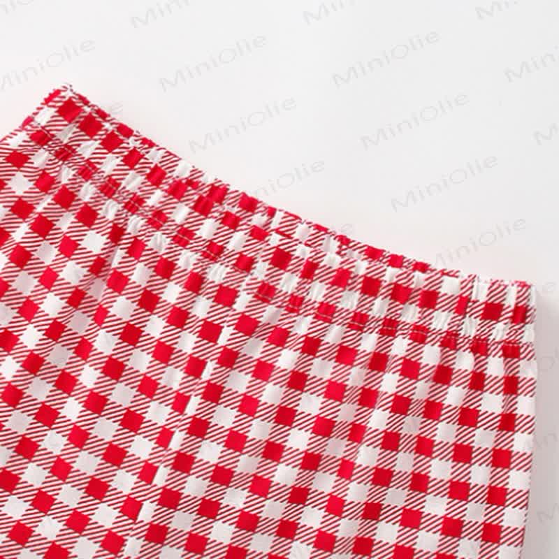 BIG HUGS Toddler Girl Heart Plaid Lounge Set - image 6