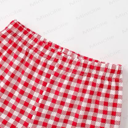 BIG HUGS Toddler Girl Heart Plaid Lounge Set - image 6