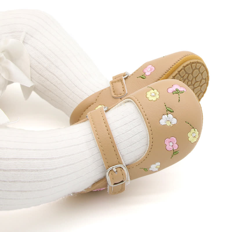 Baby Flower Embroidered Shoes - image 26