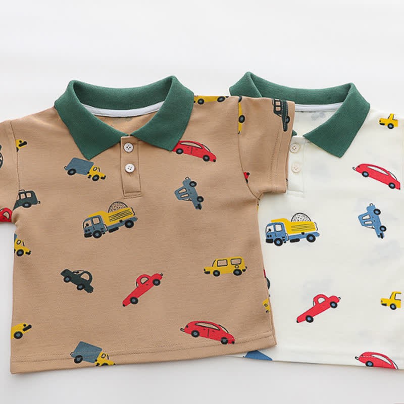 Baby 2-Piece Polo Vehicle Denim Set - image 4