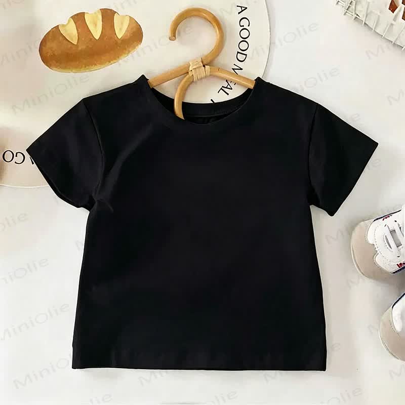 Personalized Customization Kid Crew Neck T-shirt - Black - 8-12T - image 7