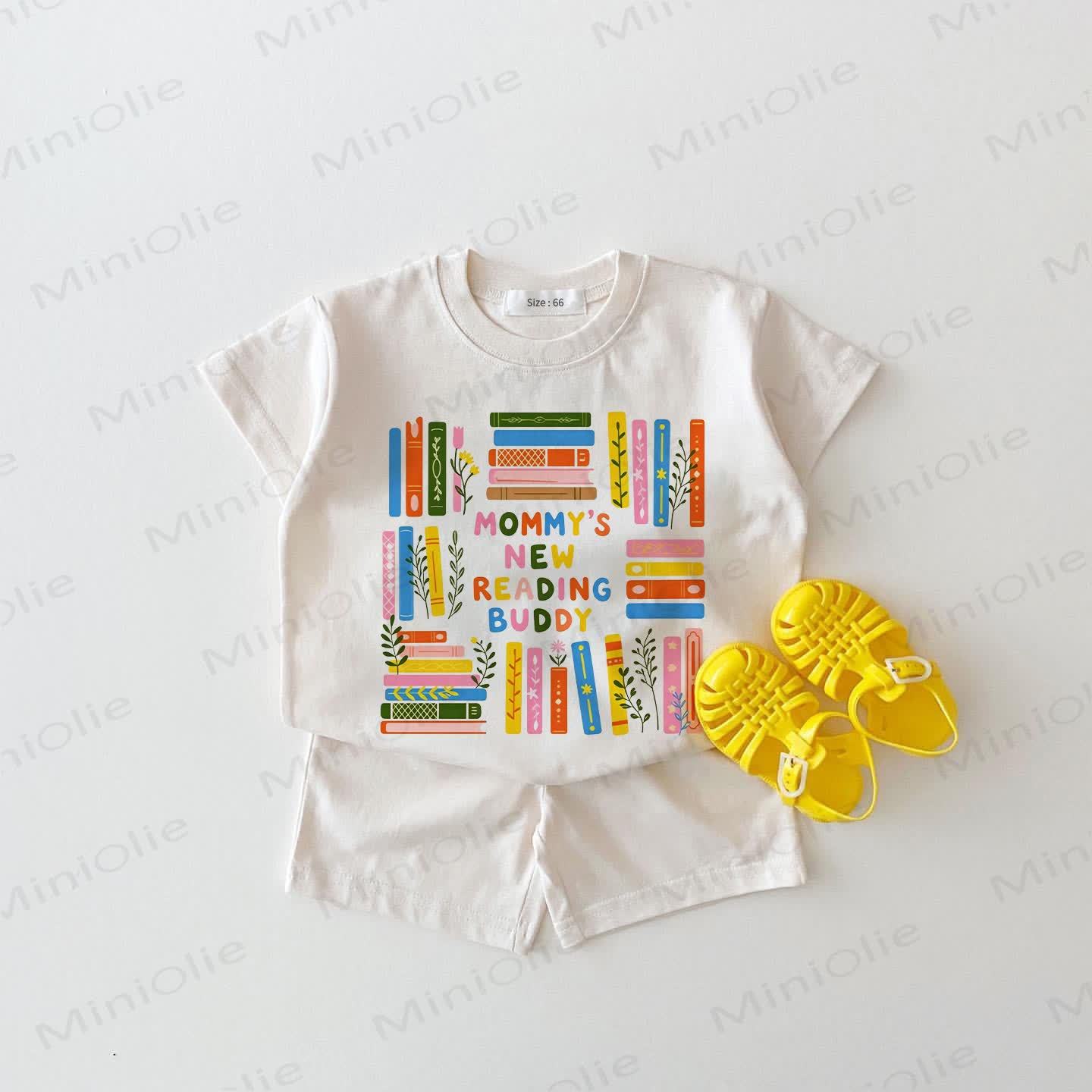 MOMMY'S NEW READING BUDDY Baby White 2-piece Set - White - 18-24M - image 1
