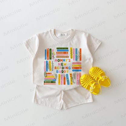MOMMY'S NEW READING BUDDY Baby White 2-piece Set - White - 18-24M - image 1