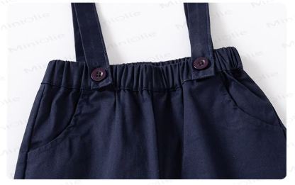 Baby Toddler Suspender Pants and Shirt Set - image 8