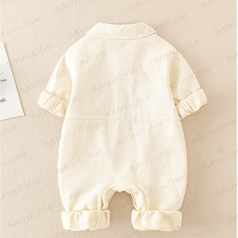 Baby Lovely Bear Polo Collar Romper - image 7