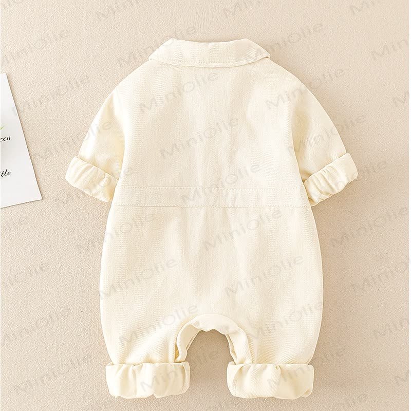 Baby Lovely Bear Polo Collar Romper - image 7