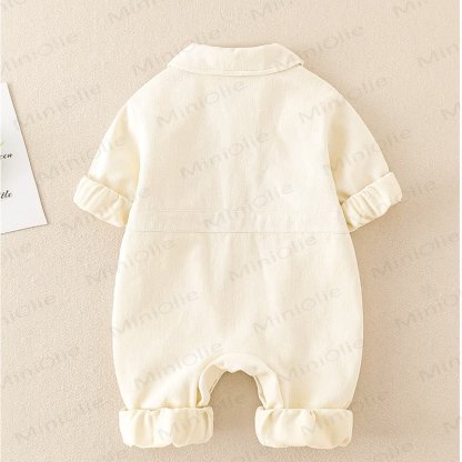 Baby Lovely Bear Polo Collar Romper - image 7