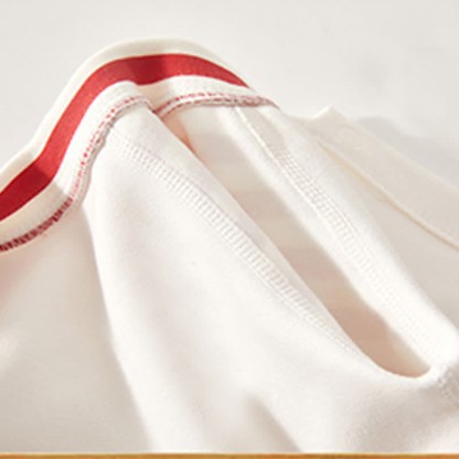 Baby Striped Sleeve Bear Badge Romper - image 10