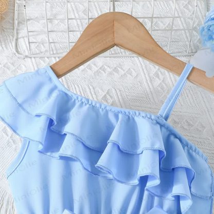 Toddler Flower Bow Tulle Charming Dress - image 20