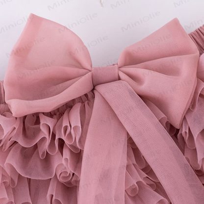 Toddler Girl Bow Tulle Bubble Dress - image 7
