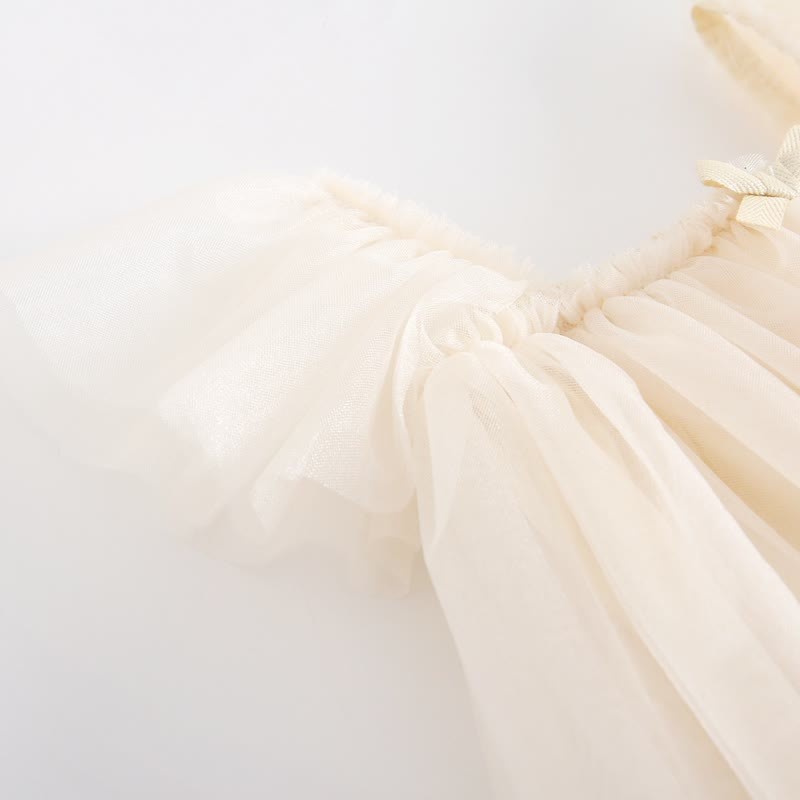 Baby Toddler Solid Color Tulle Bow Dress - image 18
