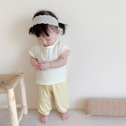 Baby Modal Solid Color Basic Soft Pants - image 13