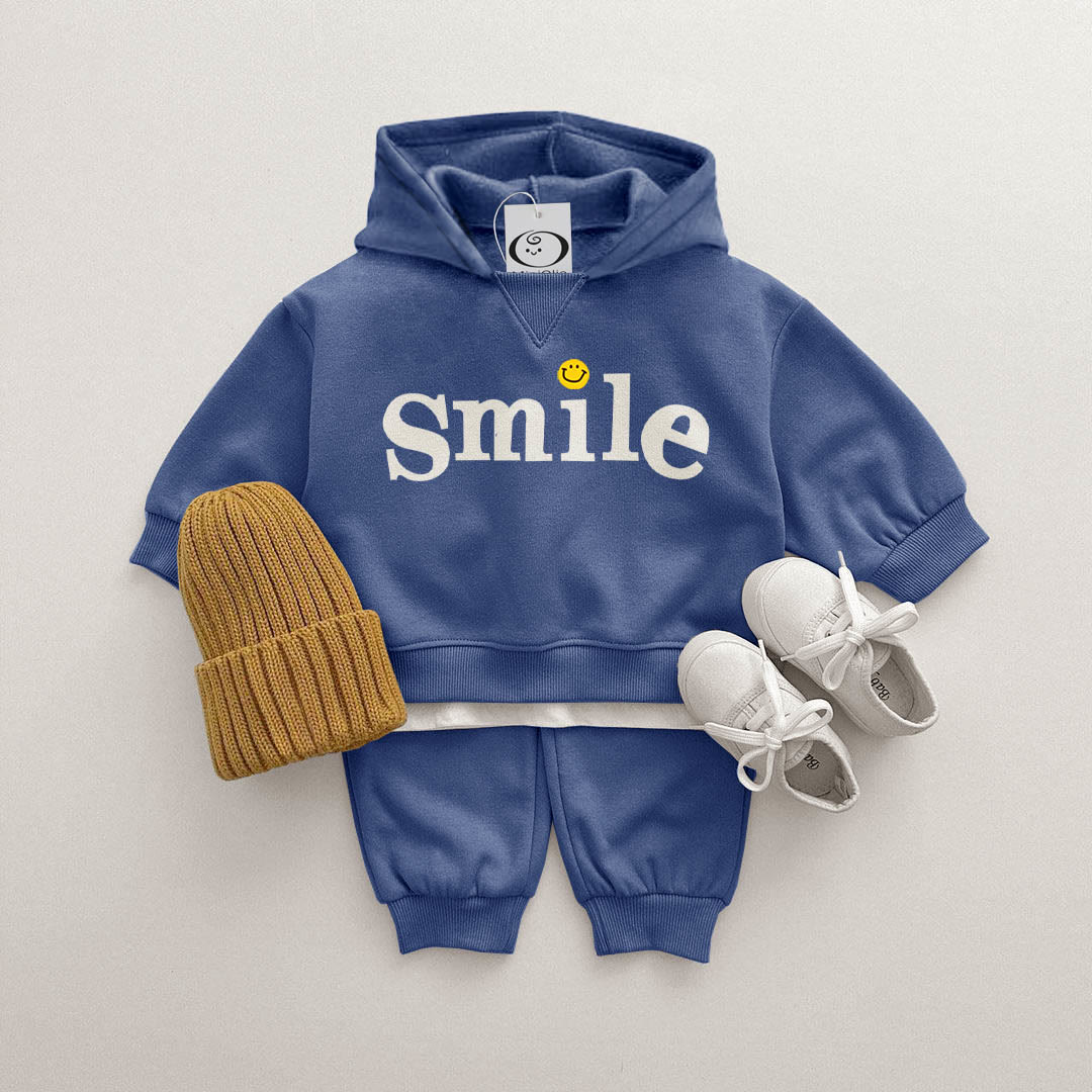 SMILE Baby Hooded Happy Face Set